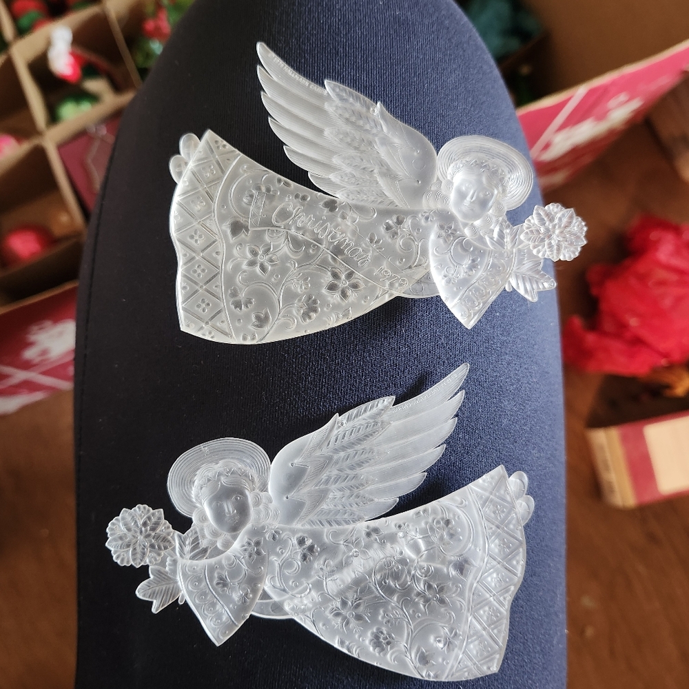 Hallmark Elegant Clear Angel Figurines Ornaments